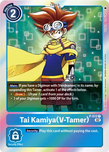 Tai Kamiya (V-Tamer) - P-012 (Resurgence Booster Reprint) (P-012 P), Resurgence Booster — Digimon card price