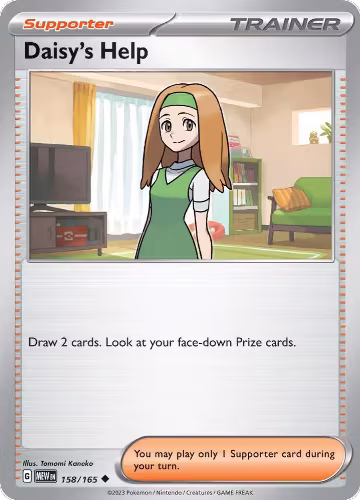 Daisy's Help - 158/165 (158/165), Scarlet & Violet 151 — Pokémon card price