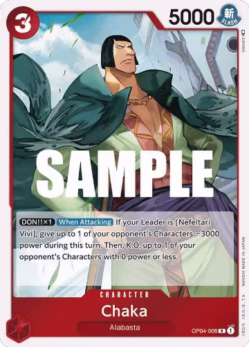 Chaka (OP04-008), Kingdoms of Intrigue — One Piece card price