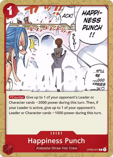 Happiness Punch (OP04-017), Kingdoms of Intrigue — One Piece card price