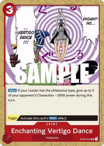 Enchanting Vertigo Dance (OP04-018), Kingdoms of Intrigue — One Piece card price