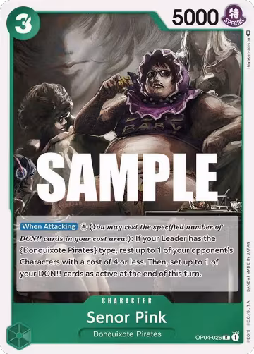 Senor Pink (OP04-026), Kingdoms of Intrigue — One Piece card price