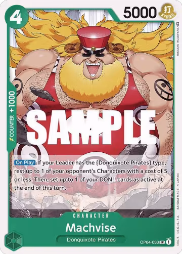 Machvise (OP04-033), Kingdoms of Intrigue — One Piece card price