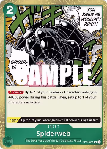 Spiderweb (OP04-035), Kingdoms of Intrigue — One Piece card price