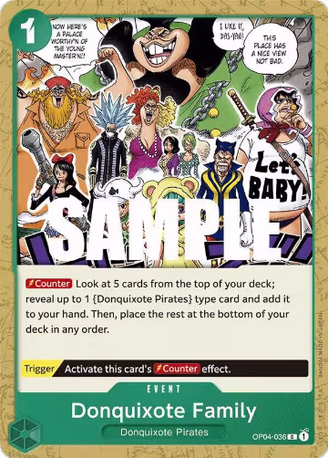 Donquixote Family (OP04-036), Kingdoms of Intrigue — One Piece card price