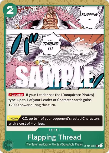 Flapping Thread (OP04-037), Kingdoms of Intrigue — One Piece card price