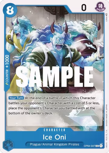 Ice Oni (OP04-047), Kingdoms of Intrigue — One Piece card price