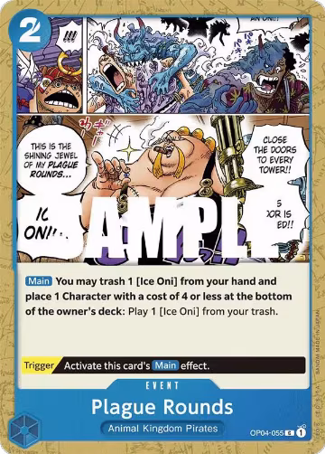 Plague Rounds (OP04-055), Kingdoms of Intrigue — One Piece card price