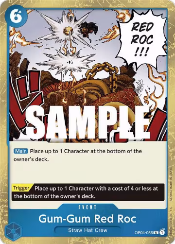 Gum-Gum Red Roc (OP04-056), Kingdoms of Intrigue — One Piece card price