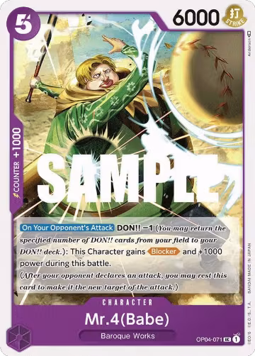 Mr.4 (Babe) (OP04-071), Kingdoms of Intrigue — One Piece card price