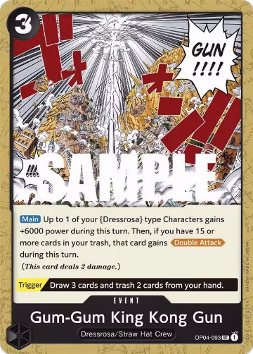 Gum-Gum King Kong Gun (OP04-093), Kingdoms of Intrigue — One Piece card price