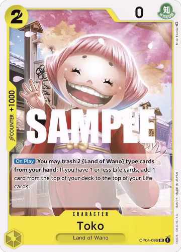 Toko (OP04-098), Kingdoms of Intrigue — One Piece card price