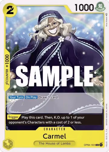 Carmel (OP04-101), Kingdoms of Intrigue — One Piece card price