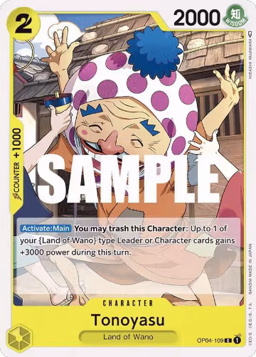 Tonoyasu (OP04-109), Kingdoms of Intrigue — One Piece card price