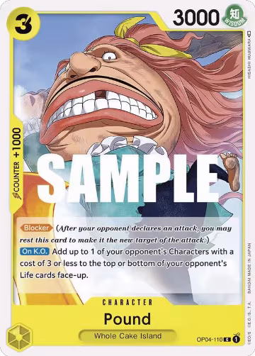 Pound (OP04-110), Kingdoms of Intrigue — One Piece card price