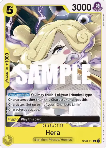 Hera (OP04-111), Kingdoms of Intrigue — One Piece card price