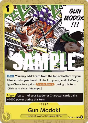 Gun Modoki (OP04-115), Kingdoms of Intrigue — One Piece card price