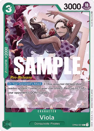 Viola (OP04-021), Kingdoms of Intrigue Pre-Release Cards — One Piece card price