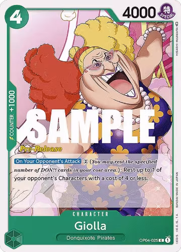 Giolla (OP04-025), Kingdoms of Intrigue Pre-Release Cards — One Piece card price
