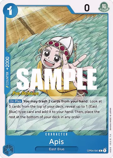 Apis (OP04-041), Kingdoms of Intrigue Pre-Release Cards — One Piece card price