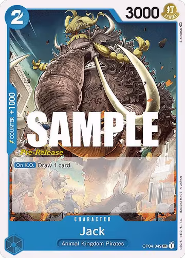 Jack (OP04-049), Kingdoms of Intrigue Pre-Release Cards — One Piece card price