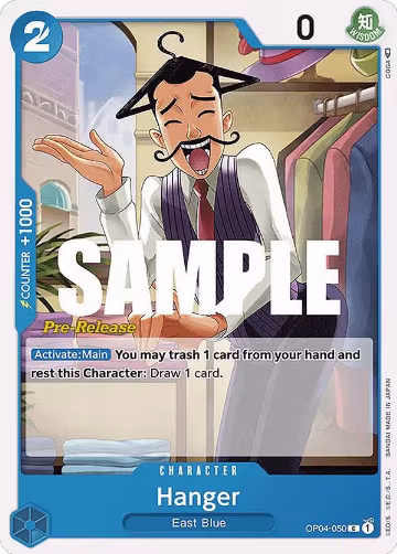 Hanger (OP04-050), Kingdoms of Intrigue Pre-Release Cards — One Piece card price