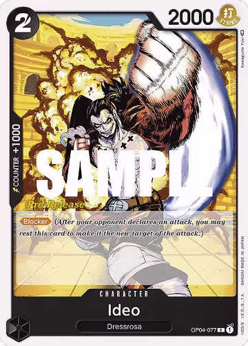 Ideo (OP04-077), Kingdoms of Intrigue Pre-Release Cards — One Piece card price
