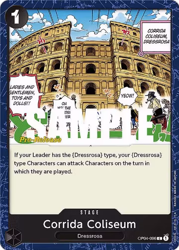 Corrida Coliseum (OP04-096), Kingdoms of Intrigue Pre-Release Cards — One Piece card price