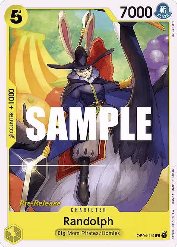 Randolph (OP04-114), Kingdoms of Intrigue Pre-Release Cards — One Piece card price