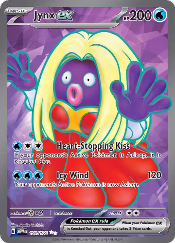 Jynx ex - 191/165 (191/165), Scarlet & Violet 151 — Pokémon card price