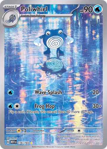 Poliwhirl - 176/165 (176/165), Scarlet & Violet 151 — Pokémon card price
