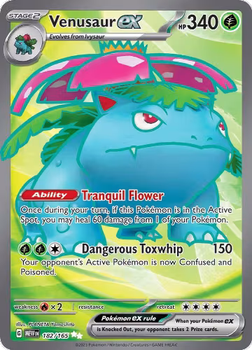 Venusaur ex - 182/165 (182/165), Scarlet & Violet 151 — Pokémon card price