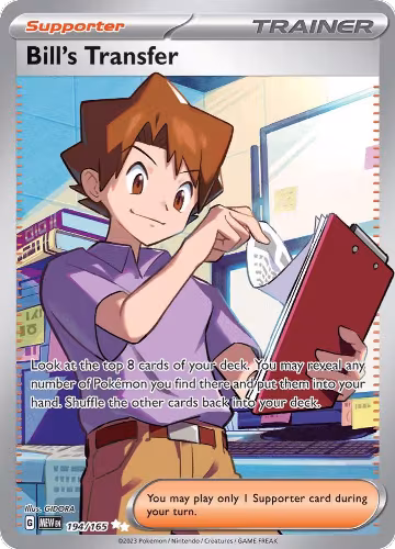 Bill's Transfer - 194/165 (194/165), Scarlet & Violet 151 — Pokémon card price