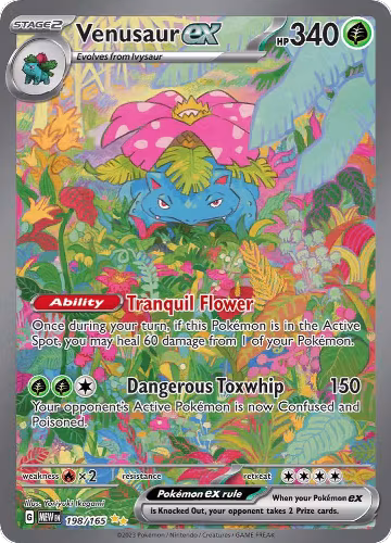 Venusaur ex - 198/165 (198/165), Scarlet & Violet 151 — Pokémon card price