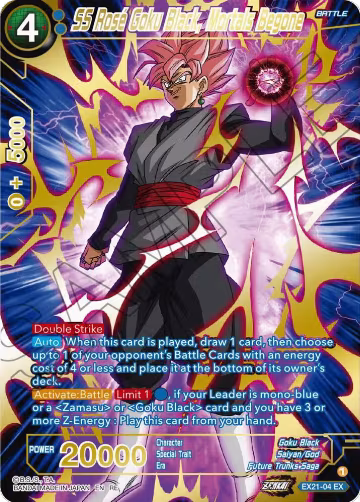 SS Rose Goku Black, Mortals Begone (Alternate Art) (EX21-04), Expansion Deck Box Set 23: Premium Anniversary Box 2023 — DB Super card price