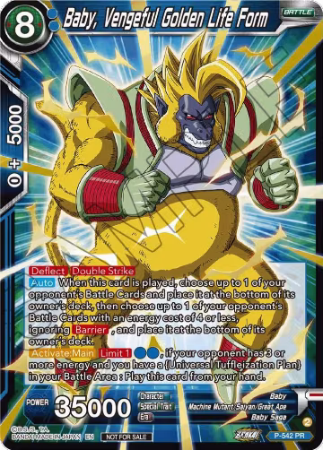 Baby, Vengeful Golden Life Form (Championship Selection Pack 2023 Vol.3) (Gold-Stamped) (P-542), Tournament Promotion Cards — DB Super card price
