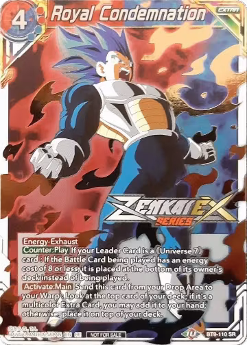 Royal Condemnation (Event Pack 13) (BT9-110), Tournament Promotion Cards — DB Super card price