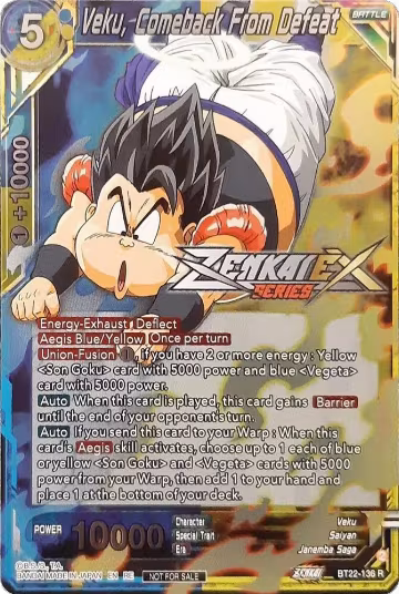 Veku, Comeback From Defeat (Event Pack 13) (BT22-136), Tournament Promotion Cards — DB Super card price