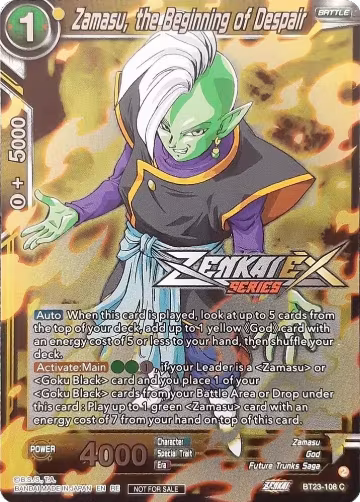 Zamasu, the Beginning of Despair (Event Pack 13), Tournament Promotion Cards — DB Super card price