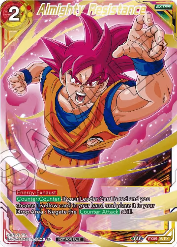 Almighty Resistance (Alt. Art Card Set 2023 Vol. 3) (EX09-06), Tournament Promotion Cards — DB Super card price