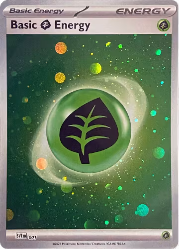 Basic Grass Energy (Cosmos Holo) (001), Scarlet & Violet Energies — Pokémon card price