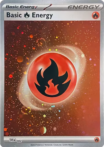 Basic Fire Energy (Cosmos Holo) (002), Scarlet & Violet Energies — Pokémon card price