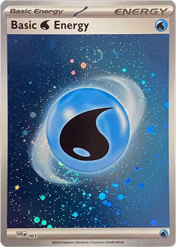 Basic Water Energy (Cosmos Holo) (003), Scarlet & Violet Energies — Pokémon card price