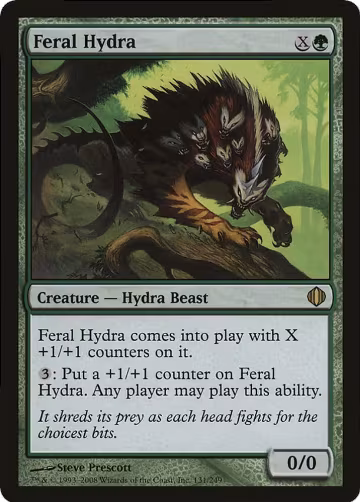 Feral Hydra (Magic Player Rewards 2009) (131), Oversize Cards — Magic card price