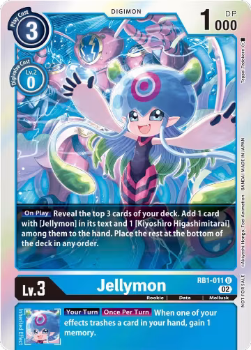 Jellymon (Resurgence Booster Box Promotion Pack) (RB1-011 U), Resurgence Booster — Digimon card price