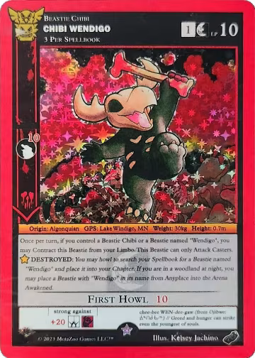 Chibi Wendigo (Native Big Box Blister Promo), Miscellaneous Promos — MetaZoo card price