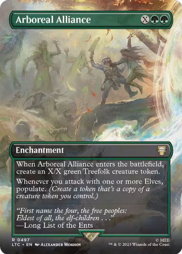 Arboreal Alliance (Borderless) (497), Commander: The Lord of the Rings: Tales of Middle-earth — Magic card price