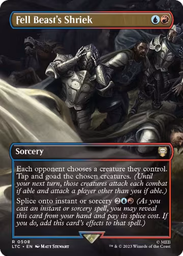 Fell Beast's Shriek (Borderless) (508), Commander: The Lord of the Rings: Tales of Middle-earth — Magic card price