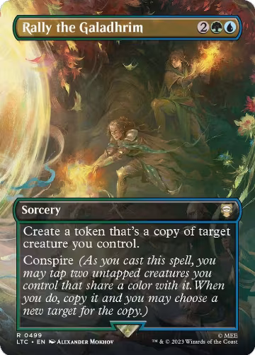 Rally the Galadhrim (Borderless) (499), Commander: The Lord of the Rings: Tales of Middle-earth — Magic card price