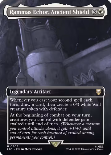 Rammas Echor, Ancient Shield (Borderless) (505), Commander: The Lord of the Rings: Tales of Middle-earth — Magic card price